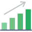 graph with arrow going up