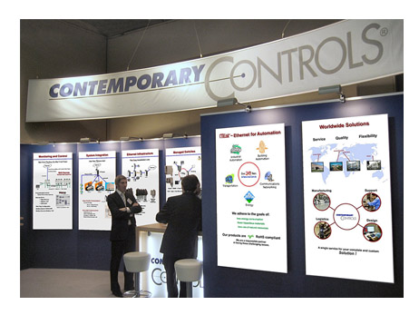 Contemporary Controls Booth at the SPS Show