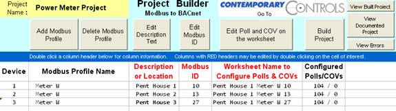 Modbus Mapping Example