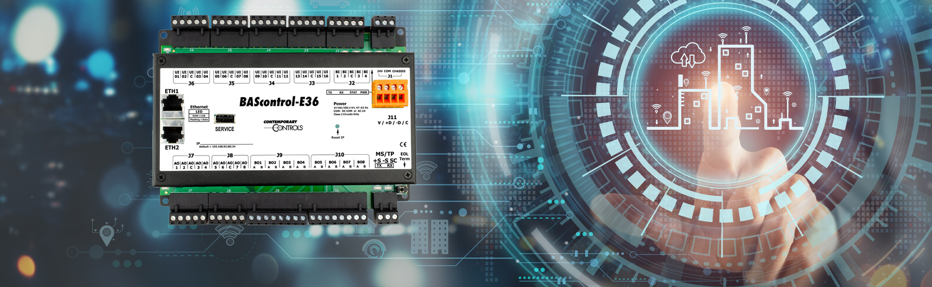 bascontrole36 with building automation background